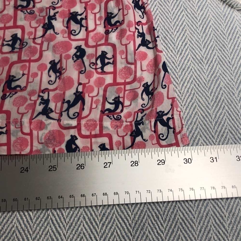 TALBOTS PINK MONKEYS top  Cotton 2X Pit to Pit 27"  PREWORN EXCELLENT CONDITION - Picture 12 of 12